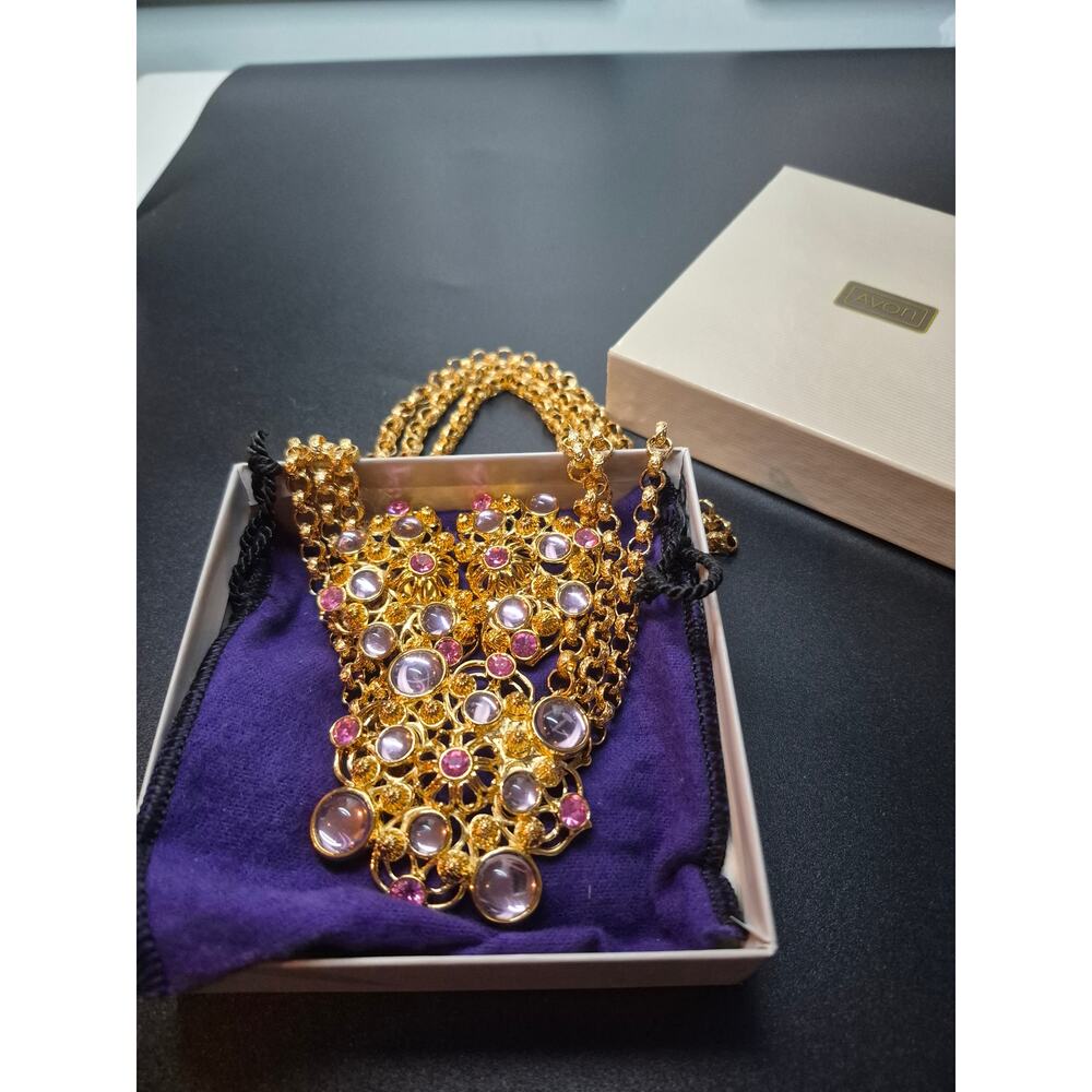 Vintage Jose Maria Barrera for Avon Marbella Necklace & Clip Earrings Set 1992 - Picture 15 of 15